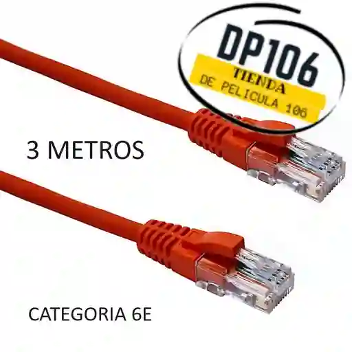 Cable Utp Categoria 6e De 3 Metros Cable De Red