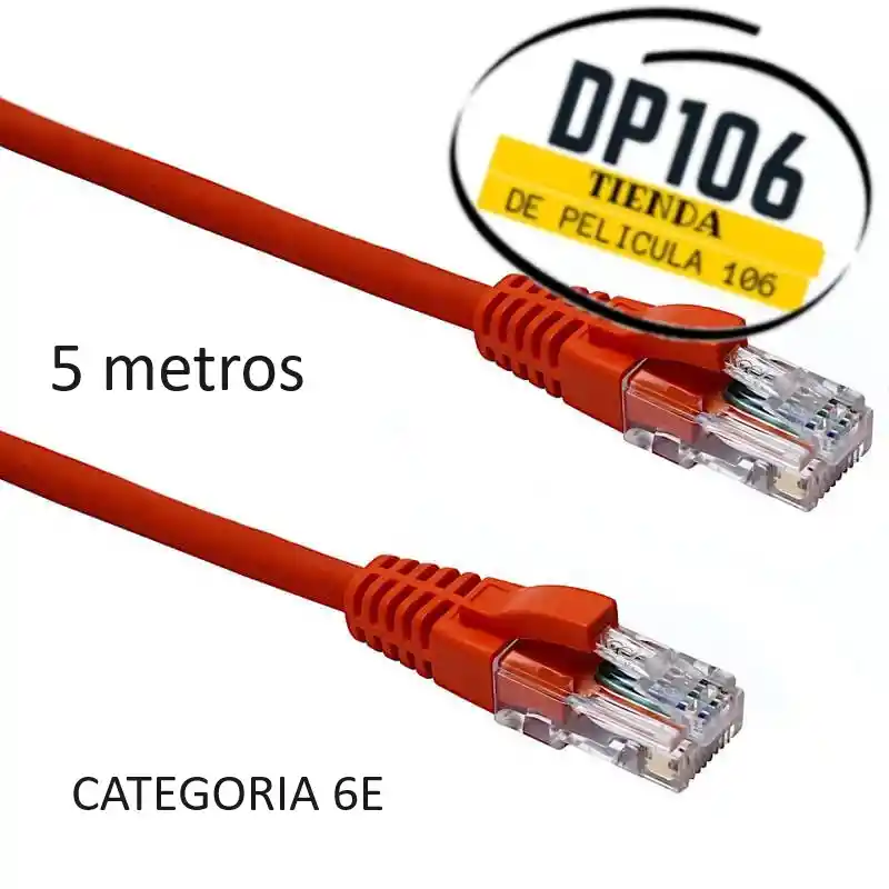 Cable Utp Categoria 6e De 5 Metros Cable De Red