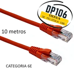 Cable Utp Categoria 6e De 10 Metros Cable De Red