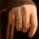 Anillo Ajustable Girasol Giratorio Antiestrés Para Mujer