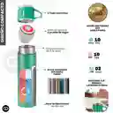 Termo 500ml Acero Inoxidable Térmico +3 Tazas Estuche Regalo