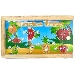 Juguete Domino Infantil En Madera Motivo Frutas Ref Dm1064