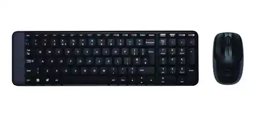 ⭐kit De Teclado Y Mouse Inalámbrico Logitech Mk220 Español Latinoamérica De Color Negro 🖱 ⌨️