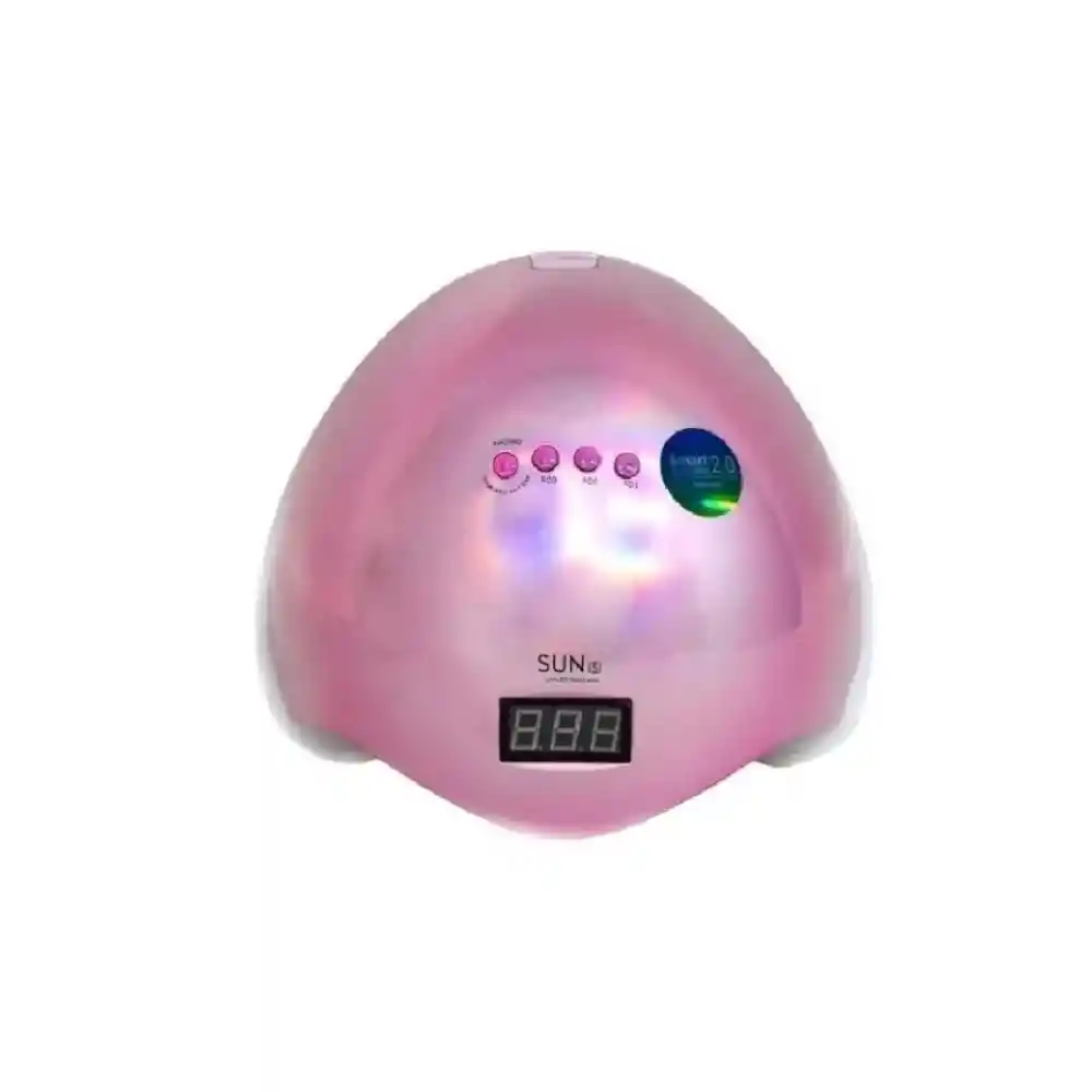 Lampara Para Uñas Gel Secado Rápido Led-uv 48w Profesional Voltaje 110v/220v Color Rosa