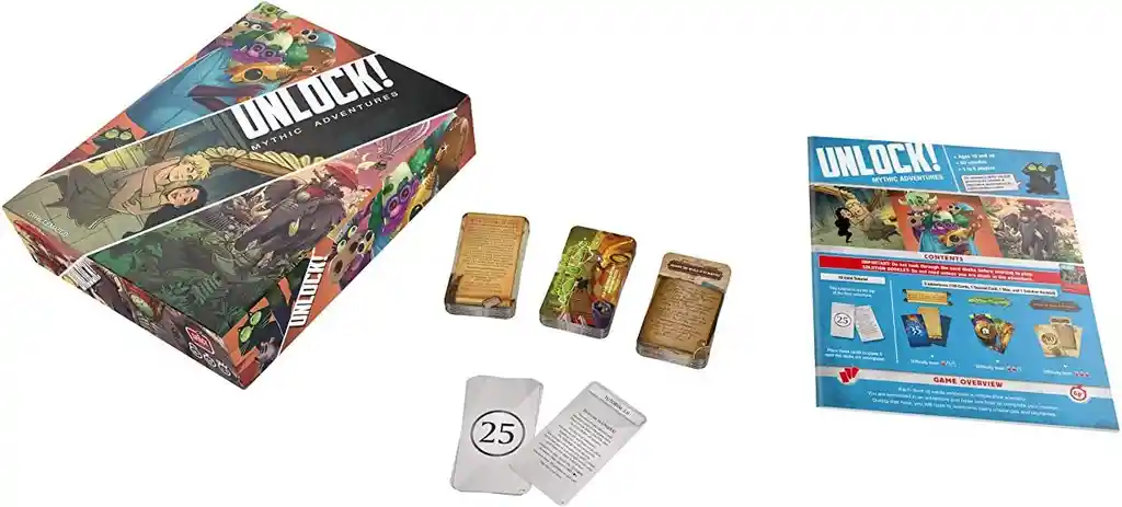 Juego De Mesa Unlock Mythic Adventures Español Escape Room