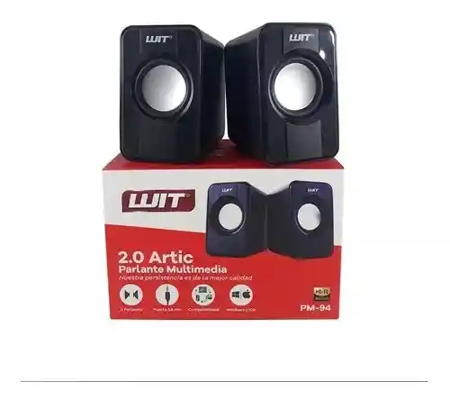 Parlantes Para Computador Pc Wit Conexión 3.5mm-usb Pm-94