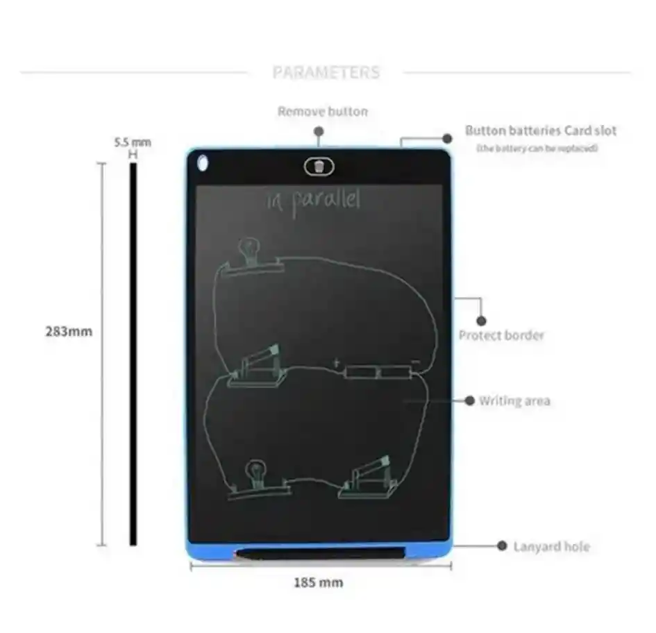 Tablero Mágico Niños Led Digita 12 Pulgadas Dibujo-escritura