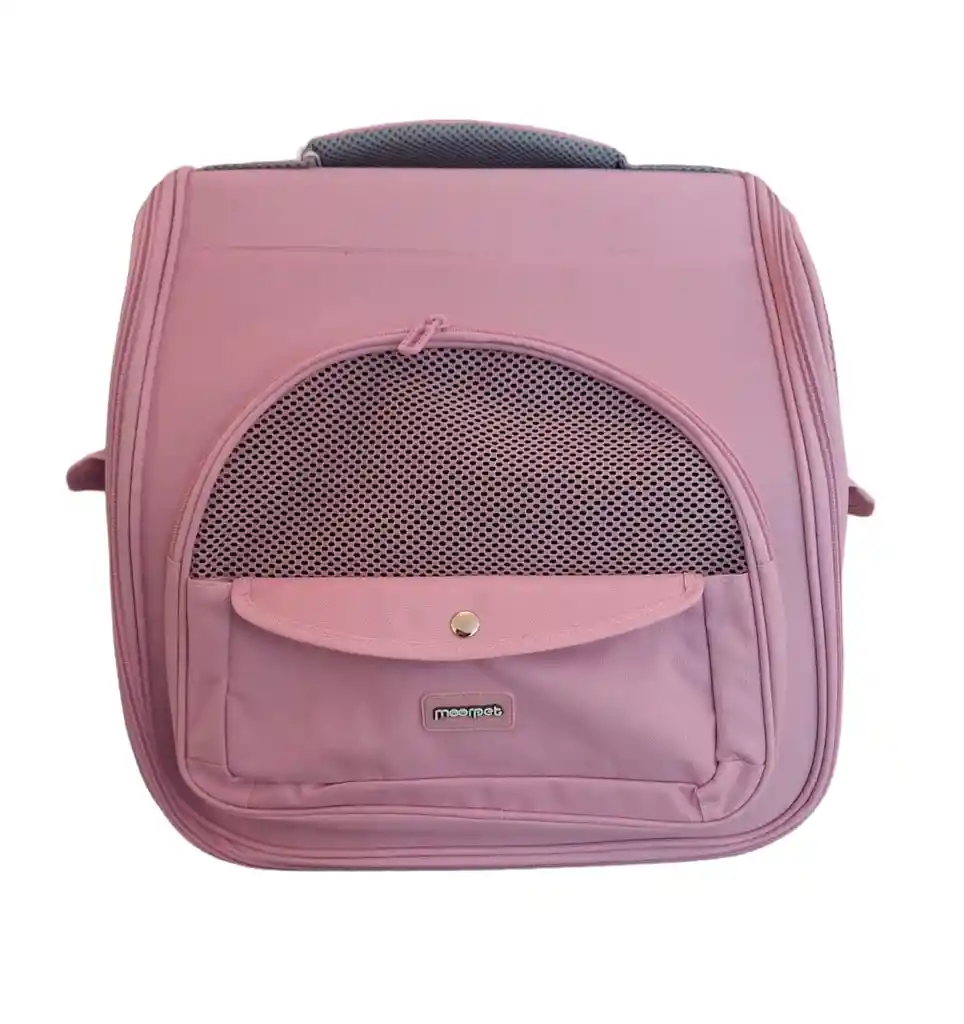 Bolso Transportador Rosado Para Perros Y Gatos