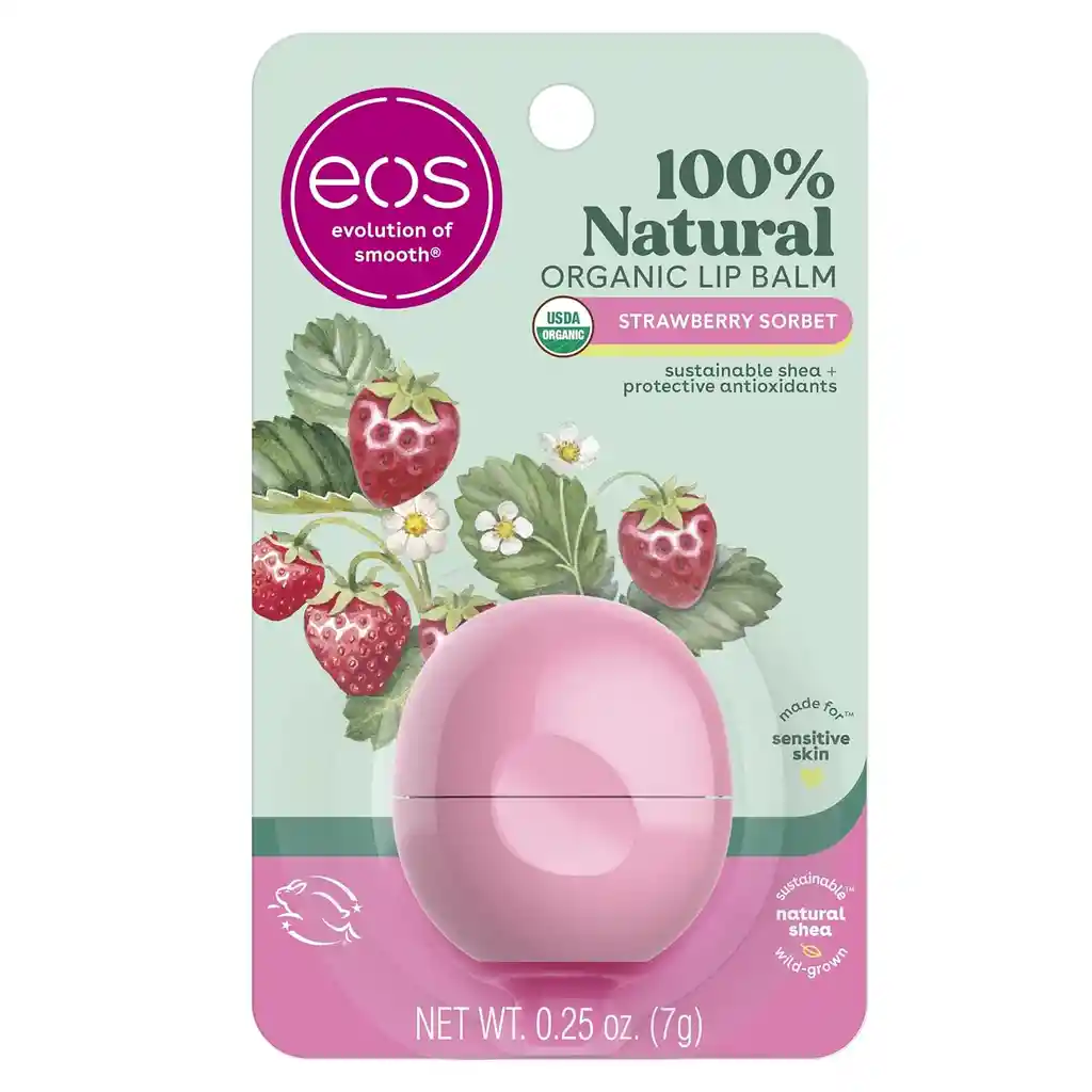 Eos Labial Bálsamo Strawberry