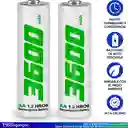 Pilas Baterías Recargables Aa 3600mah Blister X2