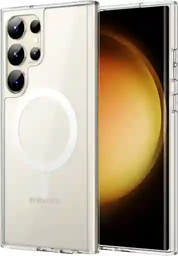 Estuche Rígido Transparente Para Samsung S23 Ultra Compatible Con Magsafe