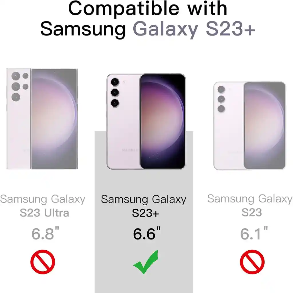 Estuche Rígido Transparente Para Samsung S23 Plus Compatible Con Magsafe