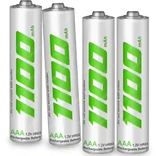 Baterias Pilas Recargables Aaa 1.2v 1100mah Blíster X4