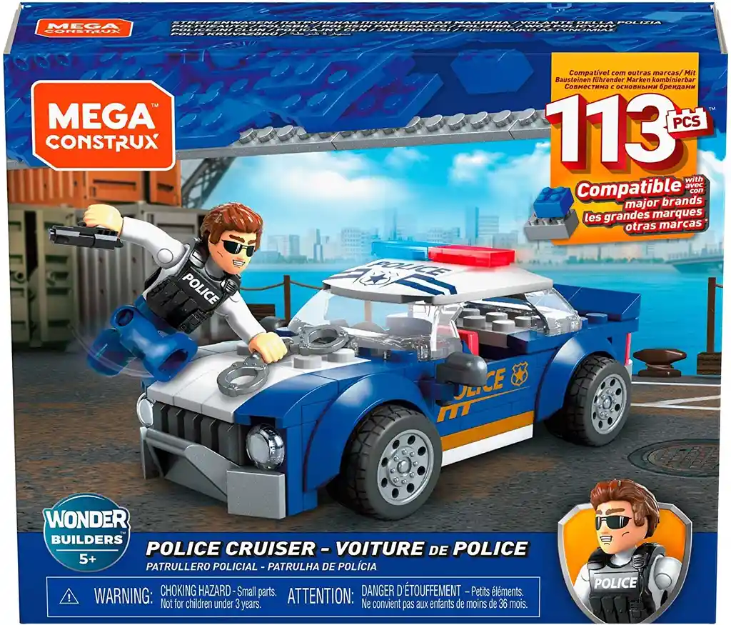 Mega Construx City Policia Mattel