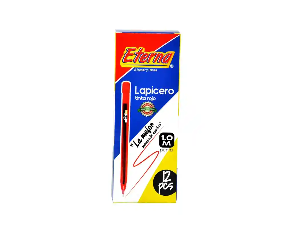 Lapicero Tinta Roja X 12