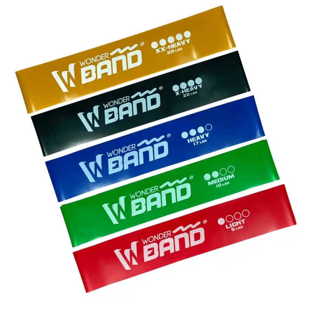 Kit Bandas Elásticas Látex X5 - Wonder