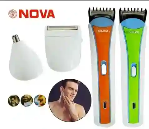 Maquina De Afeitar Eléctrica 3 En 1 Recargable Multiusos Nhc2013 Nova.