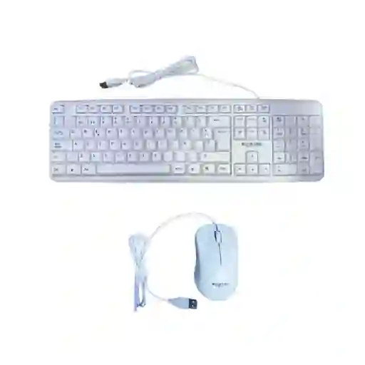 Teclado Y Mouse Startec St Cb 81 Usb Blanco