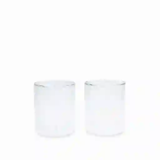 Vaso Doble Pared Recto 270ml Setx2