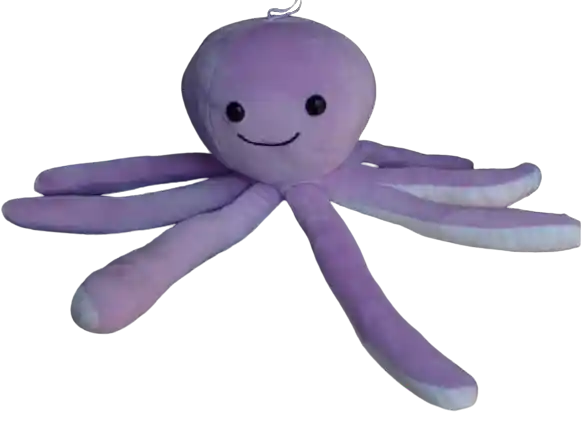 Pulpo Lila De Peluche - 33cm