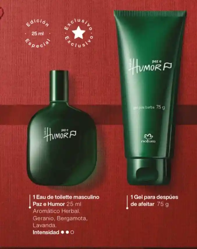 Kit Paz E Humor 25 Ml + Gel Para Despues De Afeitar