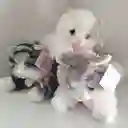 Trio De Gatos Blanco, Gris Y A Rayas Peluche