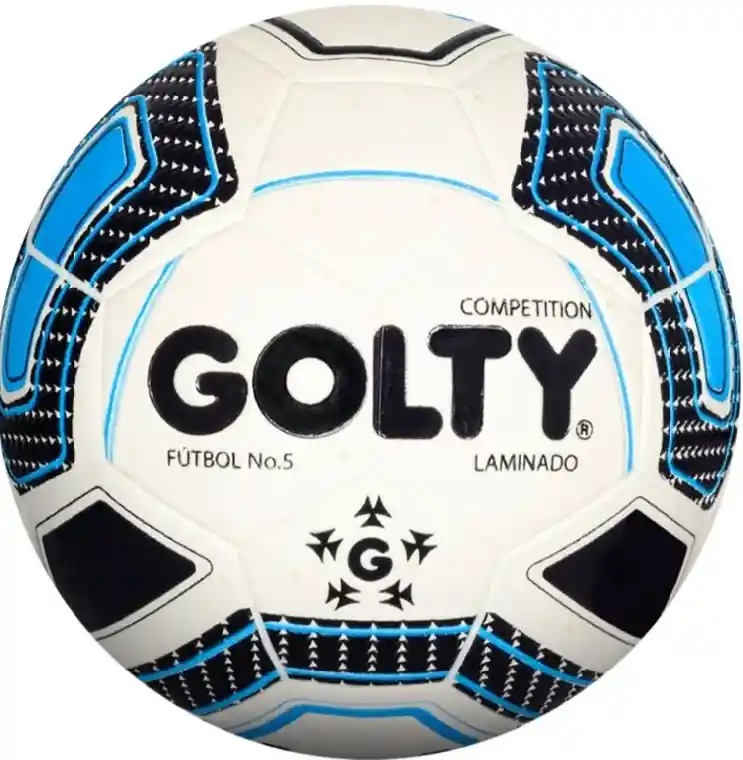 Balón Fútbol Competition Golty On # 5 Cuero Pvc Color Blanco