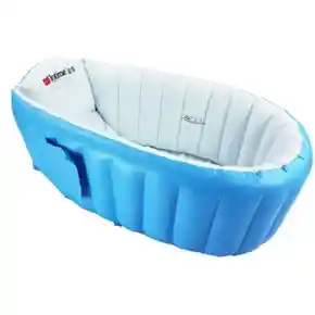 Piscina Bañera Tina Inflable Para Bebes 88x58x28 Cm Azul