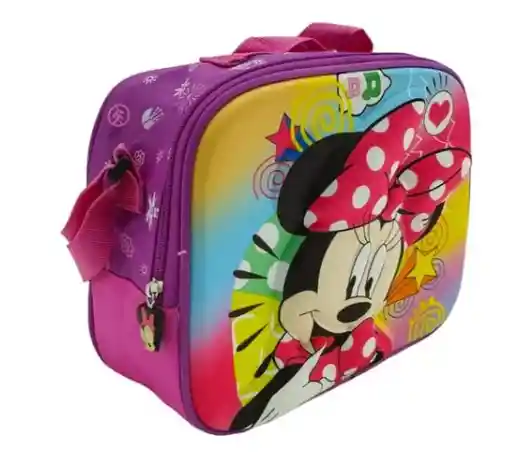 Kit X2 Lonchera Cartuchera Minnie Mouse Niña Onces Escuela