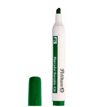 Marcador Borrable Verde Pelikan 426 Punta Biselada