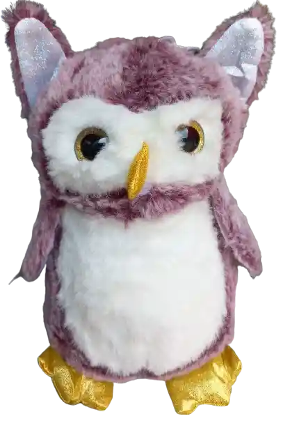 Buho Morado De Peluche - 24cm