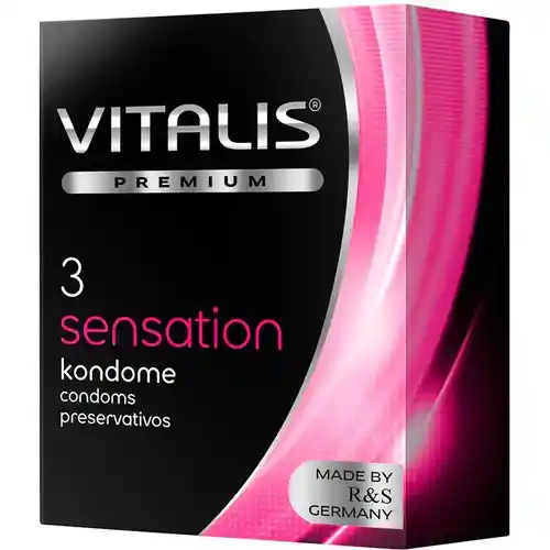 Condón Vitalis Sensations X 3