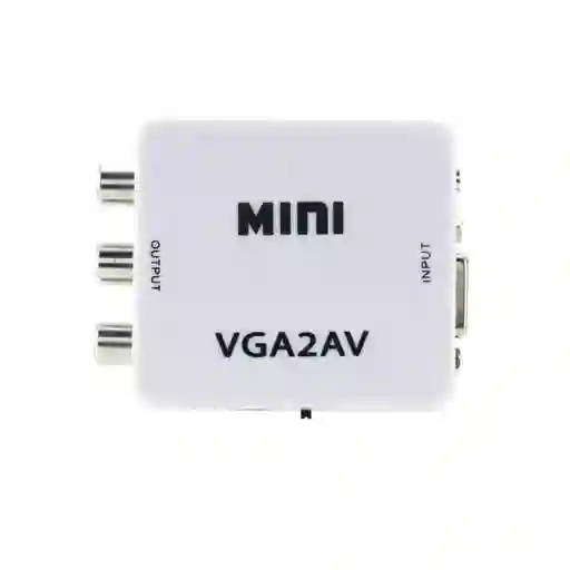 Convertidor Acaptador Caja Vga A Rca Av + Salida De Audio