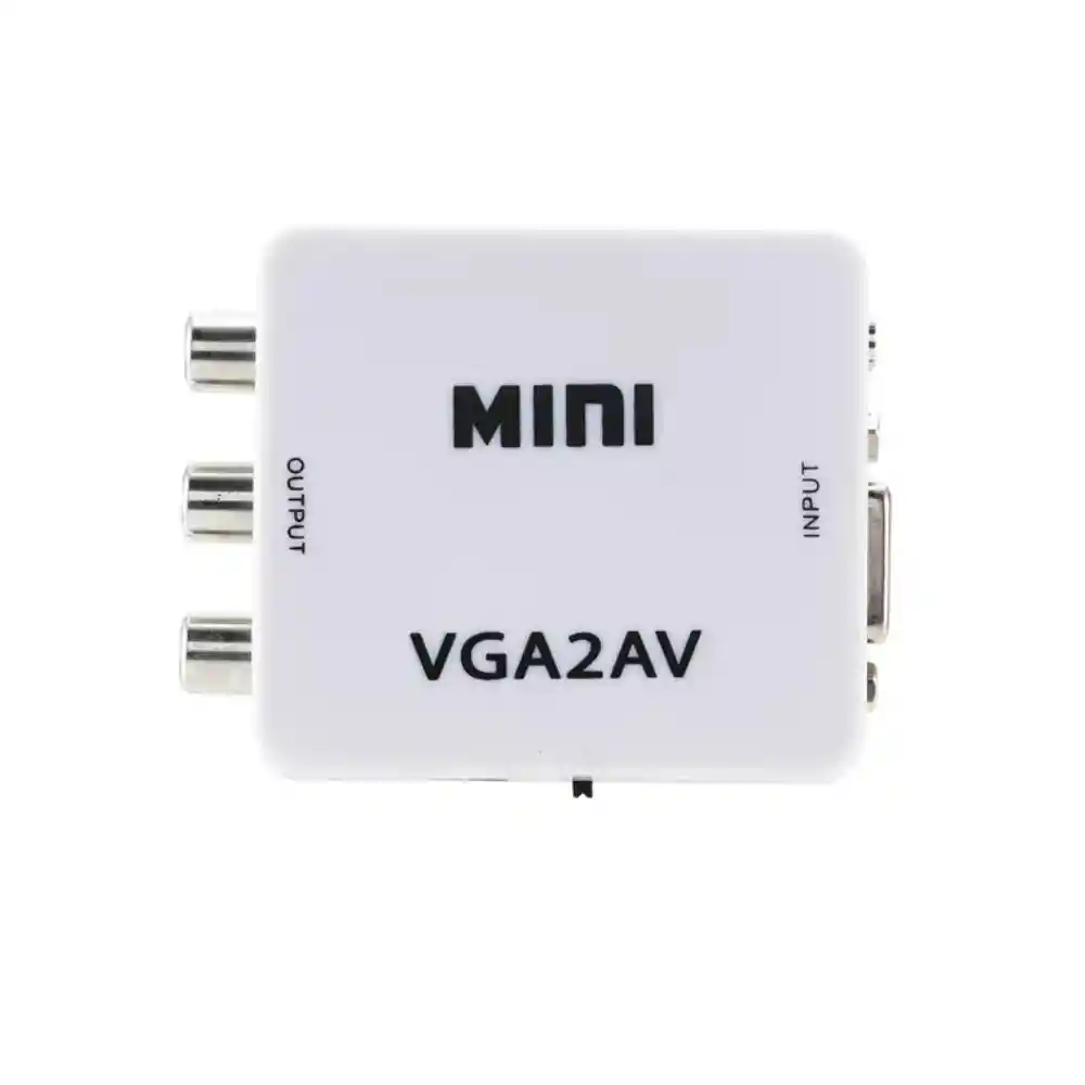 Convertidor Acaptador Caja Vga A Rca Av + Salida De Audio