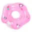 Flotador Cuello Bebes Inflable Piscina 40cm Natación Rosado