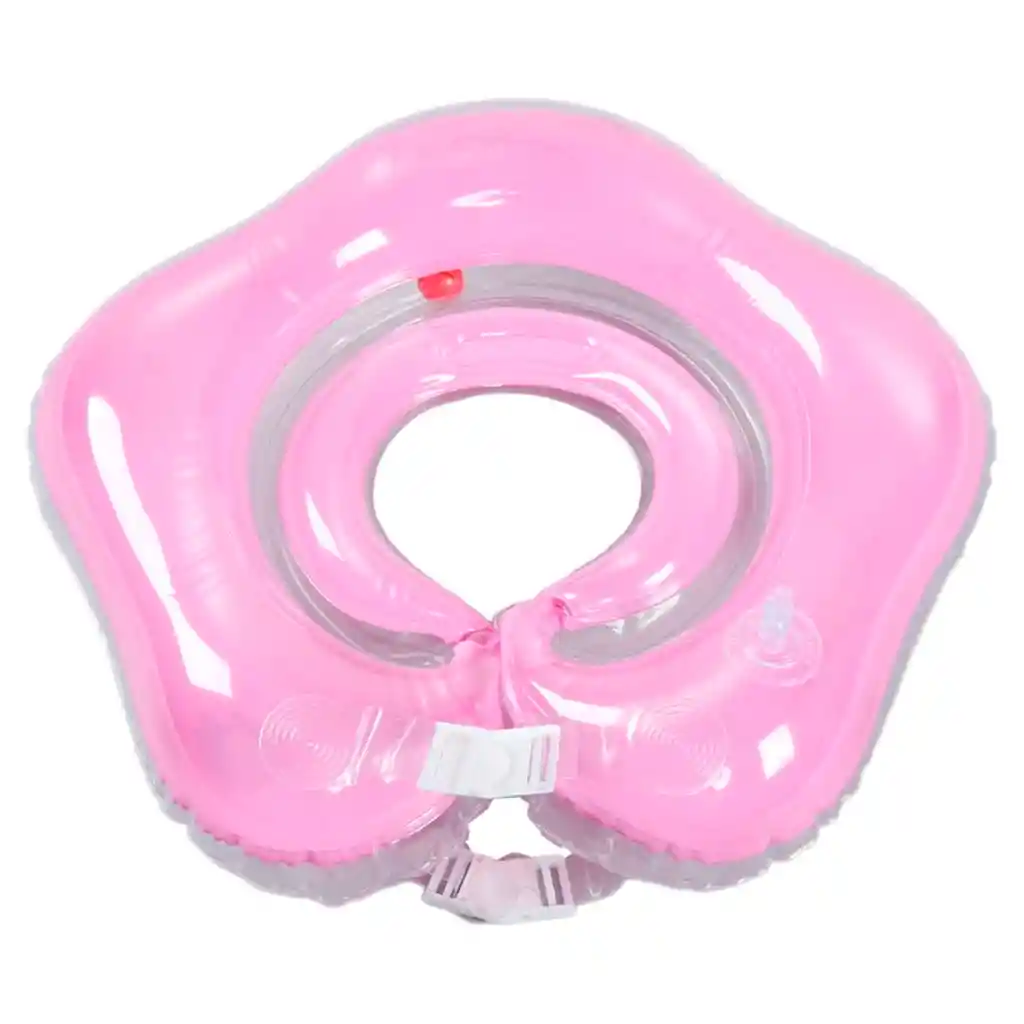 Flotador Cuello Bebes Inflable Piscina 40cm Natación Rosado