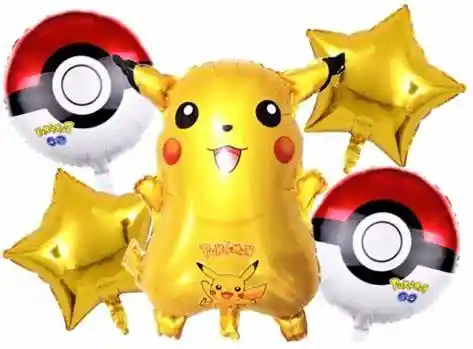 Globo Picachu X 5 Piezas