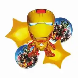 Globo Iron Man X 5 Piezas