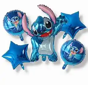 Globos Stitch X 5 Piezas