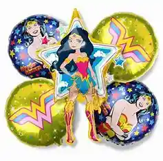 Globo Wonder Woman X 5 Piezas