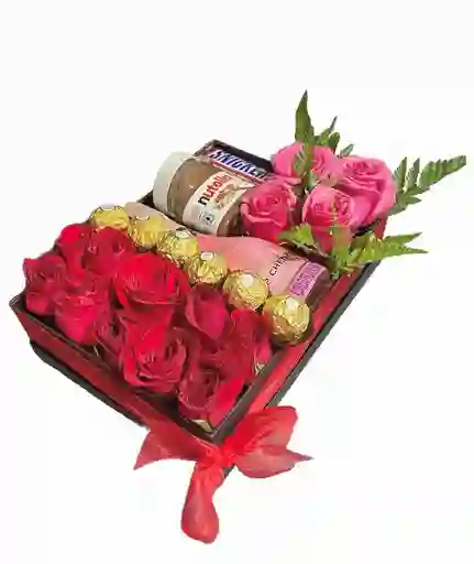 Flores De Rosas, Nutella Y Chocolates