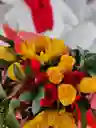 Bouquet Rosas Y Girasoles
