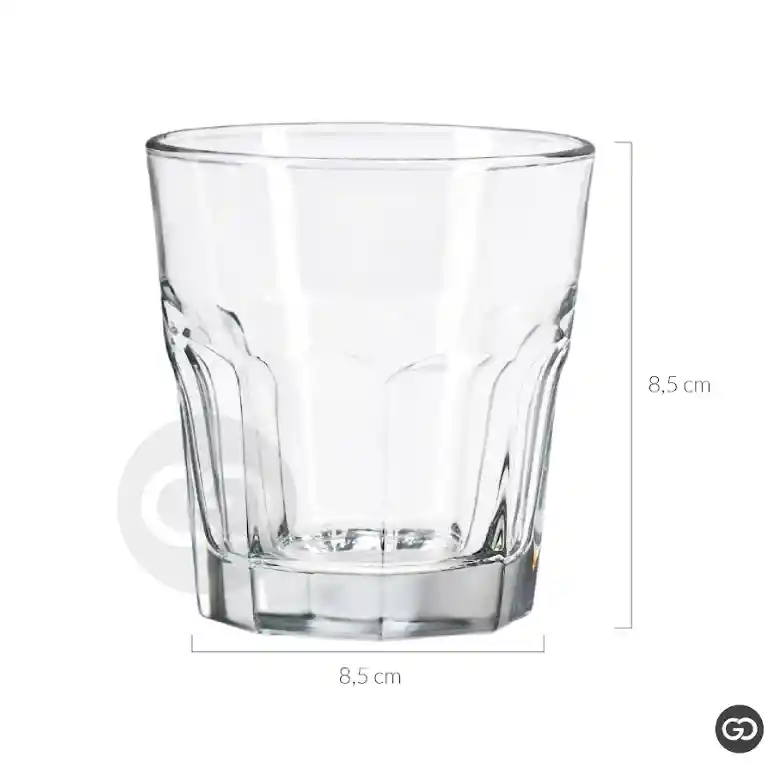 Set X6 Vaso Whisky Fino Octagonal 205ml