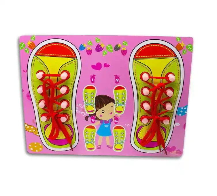 Tablero De Zapatos Para Amarrar Para Niños