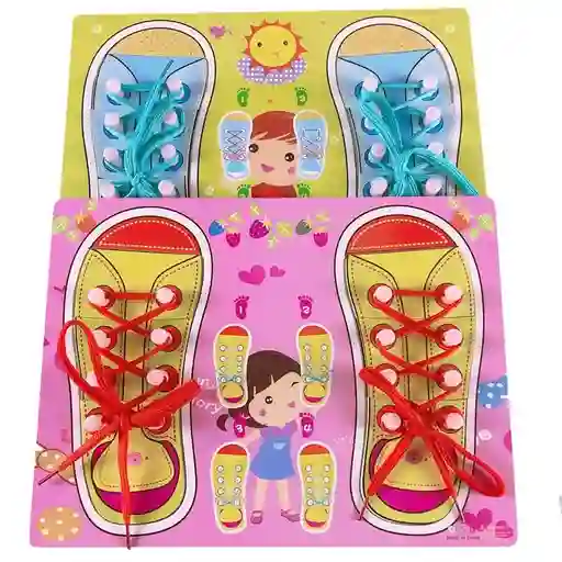 Tablero De Zapatos Para Amarrar Para Niños