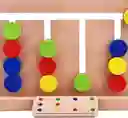 Juego Montessori Patrón De Colores En Madera Lógica Niños