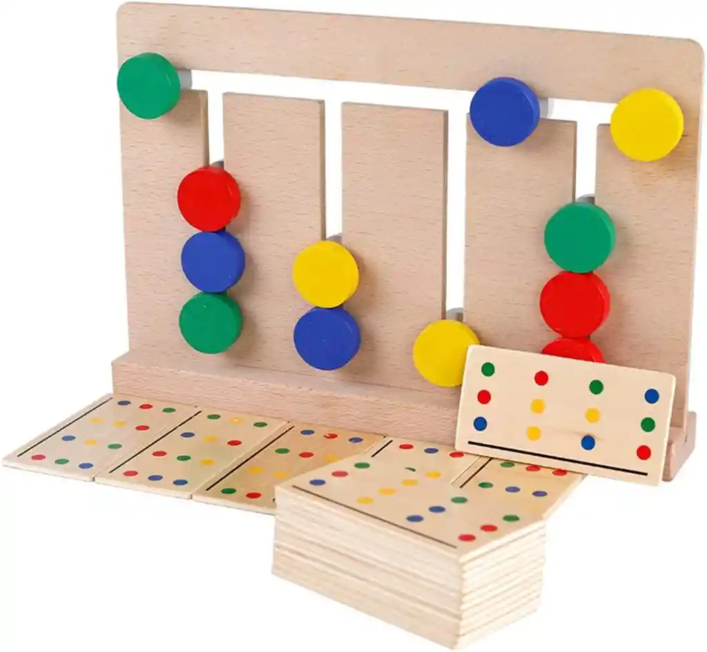 Juego Montessori Patrón De Colores En Madera Lógica Niños