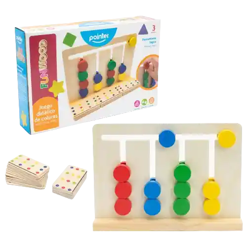 Juego Montessori Patrón De Colores En Madera Lógica Niños