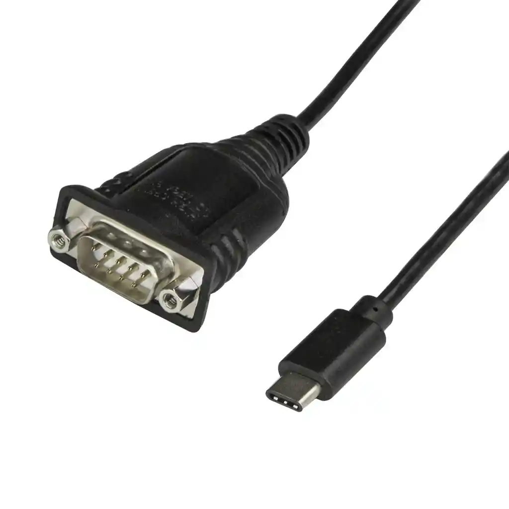 Adaptador Cable De 40cm Usb-c A Serial - Cable Convertidor Usb Tipoc A Serial Db9 Rs232 - Cable Usbc Serial Para Plcs, Escáneres, Impresoras - Macho A Macho - Para Windows Mac O Linux