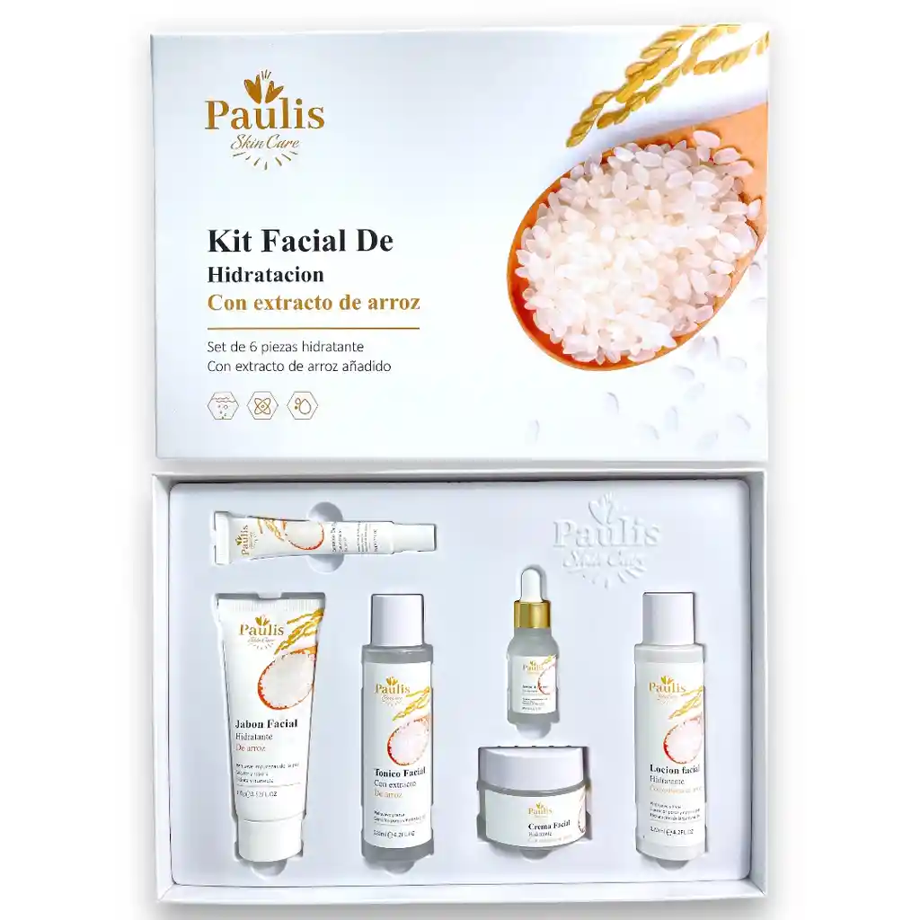 Kit Facial Hidratante Arroz Paulis